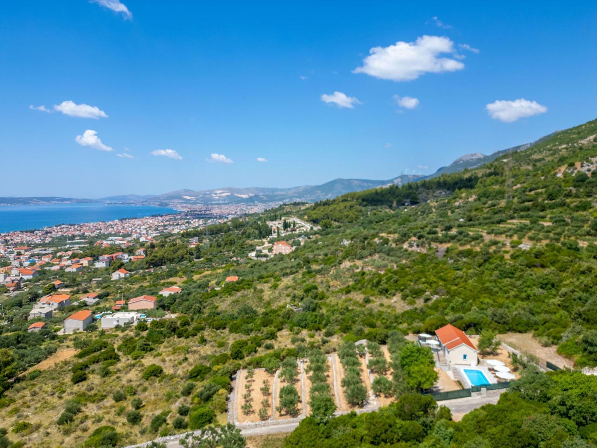 Private Villa Golden Hour With A View Of Split Area Kaštel Sućurac Exterior foto